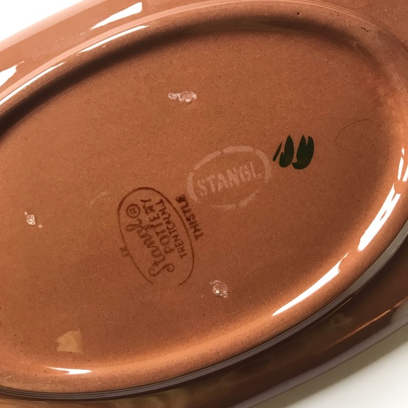 Vintage Stangl Thistle Pottery Cup and Saucer - Picture 7 of 9